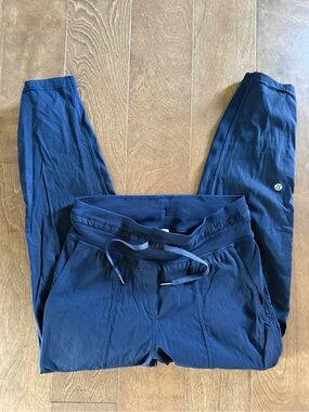 lululemon navy ribbed waistband studio pants